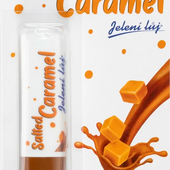 Regina Jelení lůj Salted Caramel Läppbalsam med rådjurstalg med en doft av karamell 4.5 g