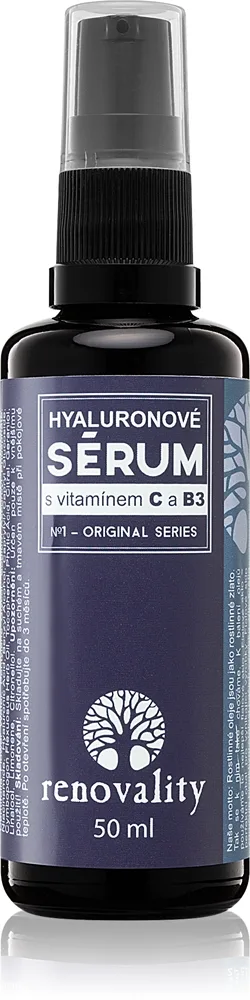Renovality Original Series Hyaluronic Serum with Vitamin C and B3 Ansiktsserum för alla hudtyper 50 ml