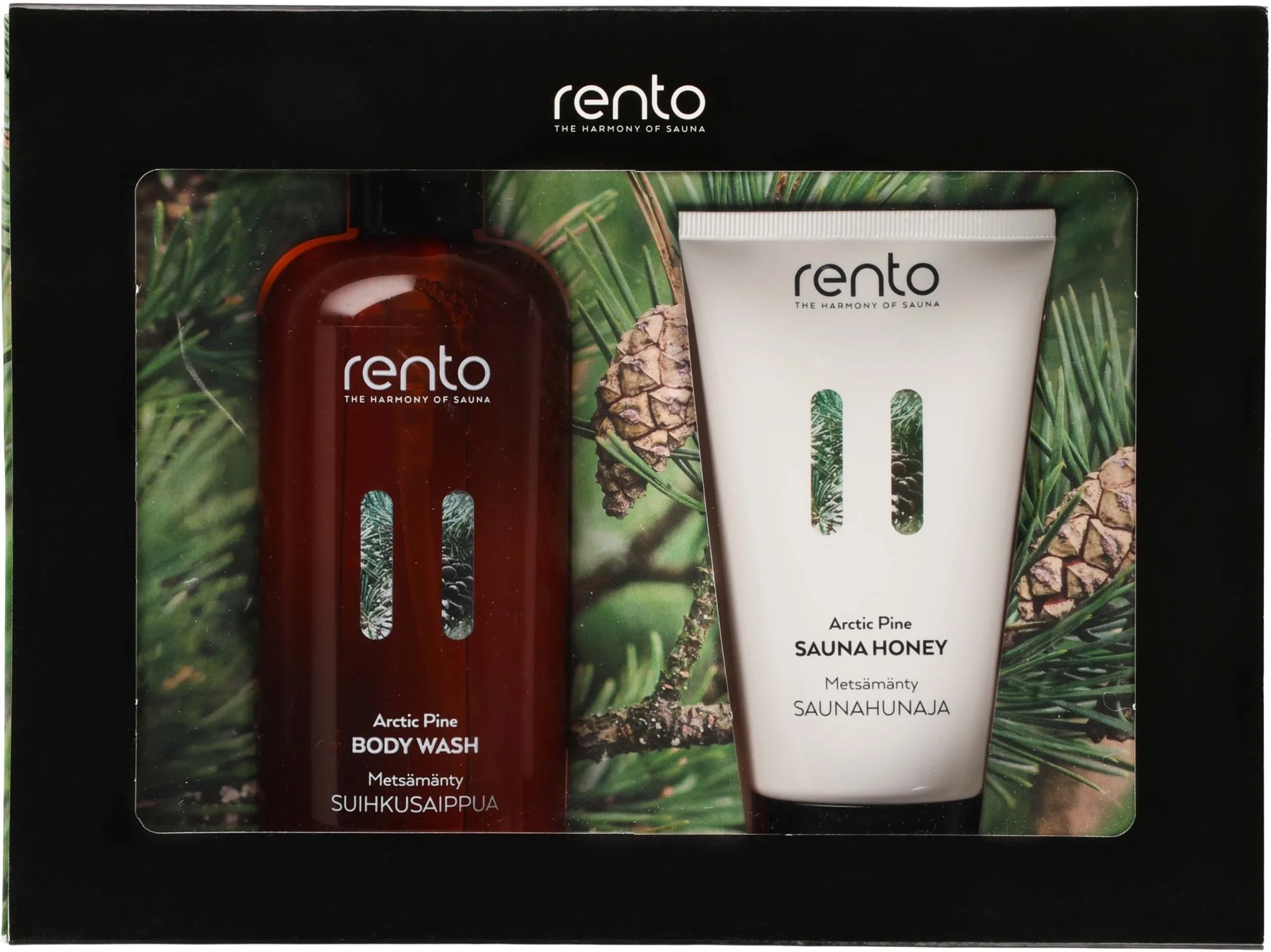Rento Gift Set Body Wash & Sauna Honey Arctic Pine