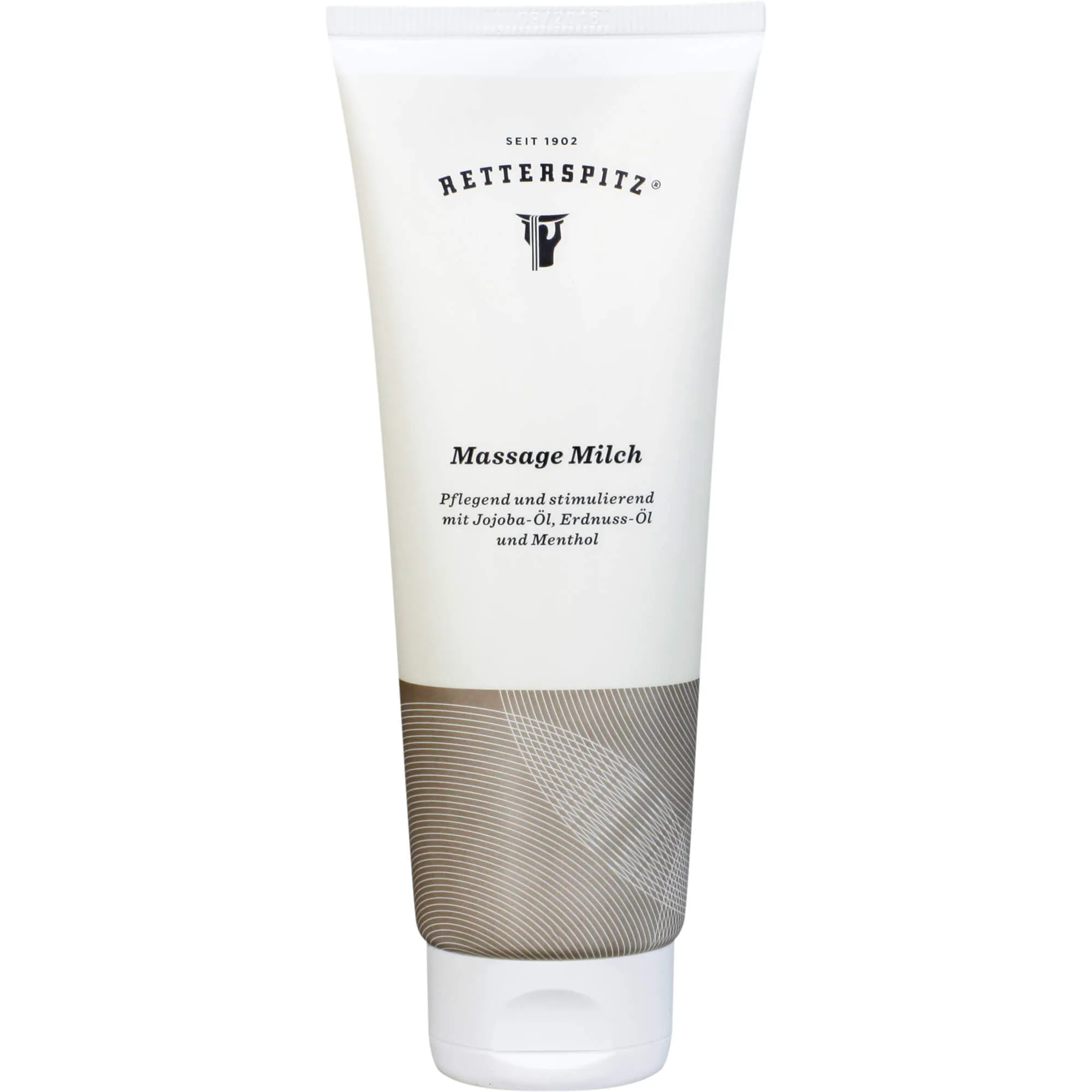 RETTERSPITZ Massage Milch pflegend und stimulierend mit Jojoba-Öl, Erdnuss-Öl und Menthol, 125 ml Lösung