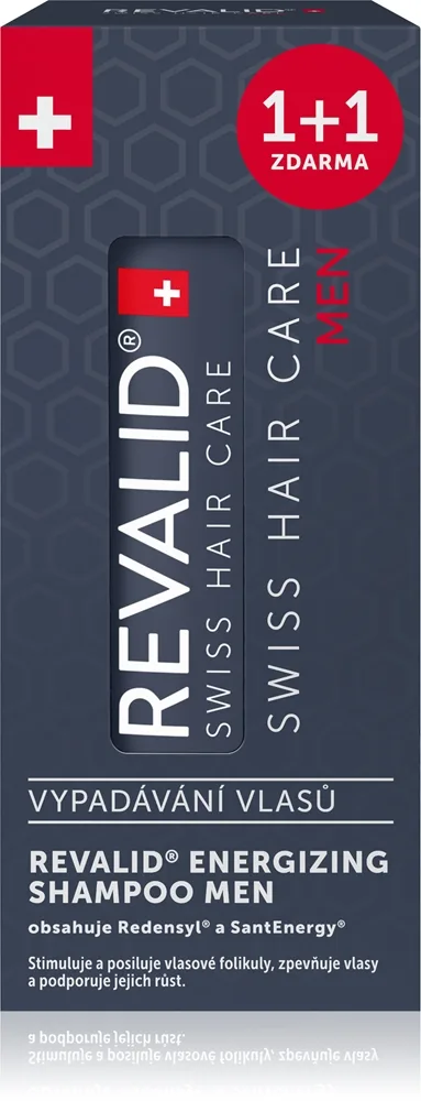 Revalid Energizing Shampoo Men Energigivande schampo Mot håravfall för män 2x200 ml