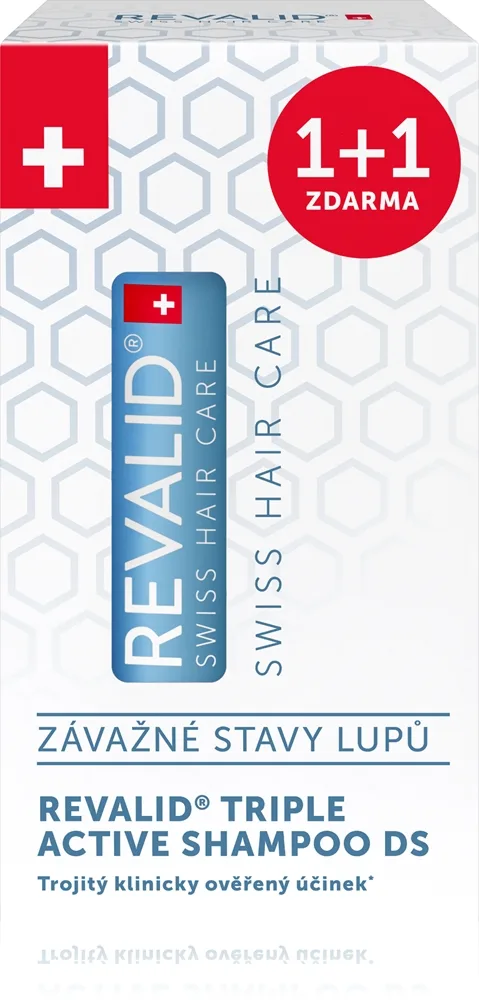 Revalid Triple Active Shampoo DS Milt schampo för seborreisk dermatit och svåra fall av mjäll 2x150 ml