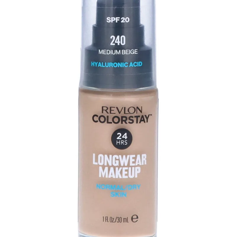 Revlon Colorstay Foundation Long Wear Makeup Normal/Dry Skin Medium Beige 30 ml