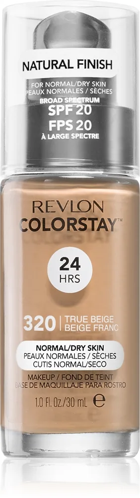 Revlon Cosmetics ColorStay™ SPF 20 Långvarig foundation för normal till torr hud Skugga 320 True Beige 30 ml