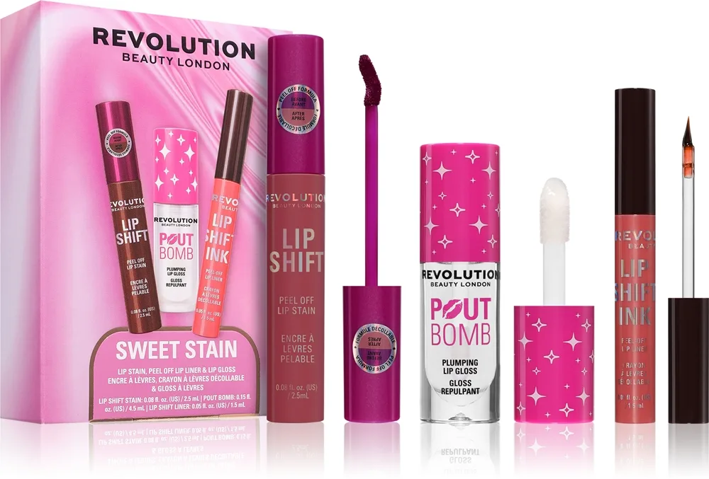 Revolution Sweet Stain Set lahjasetti huuliin 1 kpl