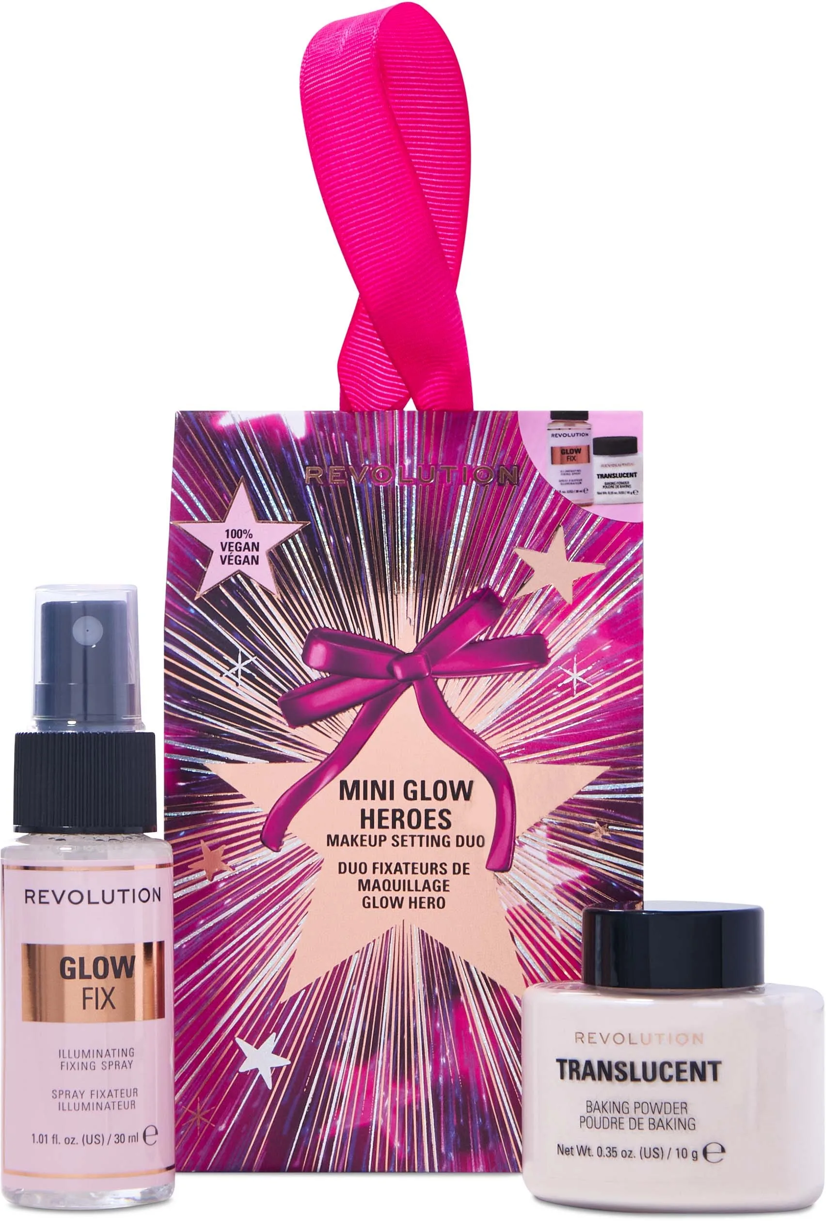 Revolution Beauty London Mini Glow Hero's Makeup Setting Duo