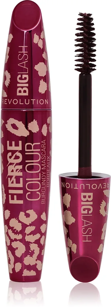 Revolution Big Lash Fierce Colour Volymskapande maskara Skugga Burgundy 9 g
