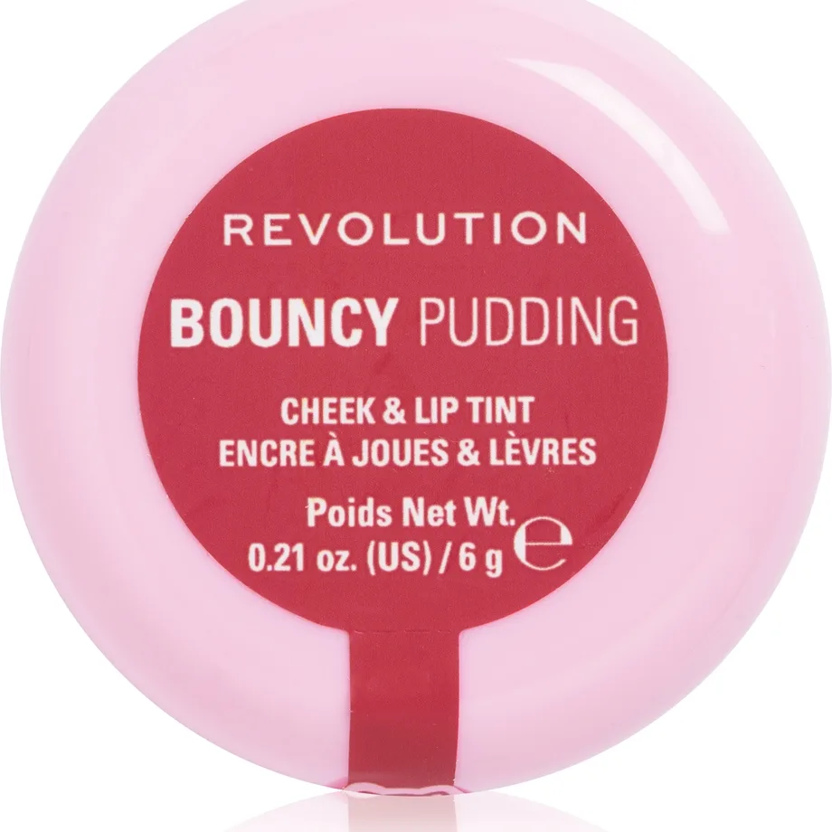 Revolution Bouncy Pudding Lip & Cheek monitoiminen meikkituote huulille ja poskille sävy Pink Mood 6 g