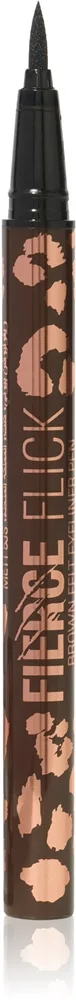Revolution Fierce Flick tarkka vedenkestävä eyeliner sävy Mocha Brown 0.6 ml