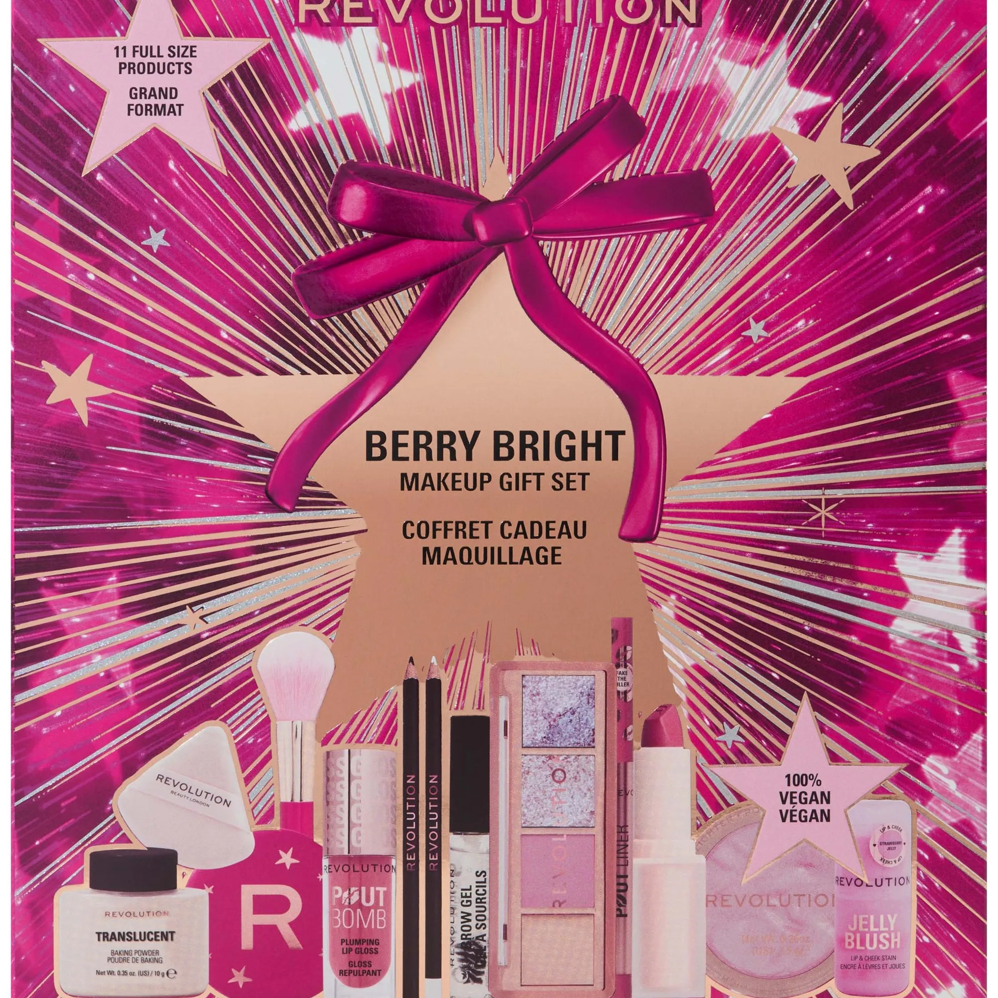 Revolution Beauty London Revolution Berry Bright Beauty Make Up Set - Pink - ONE SIZE