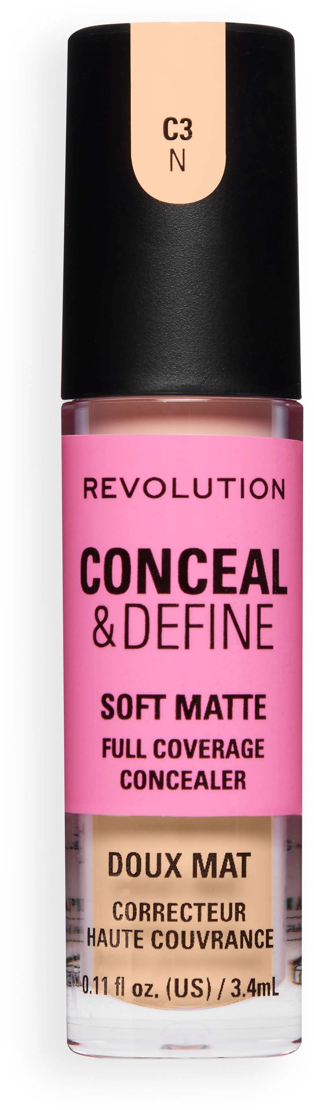 Revolution Beauty London Conceal and Define Full Coverage Concealer C3N