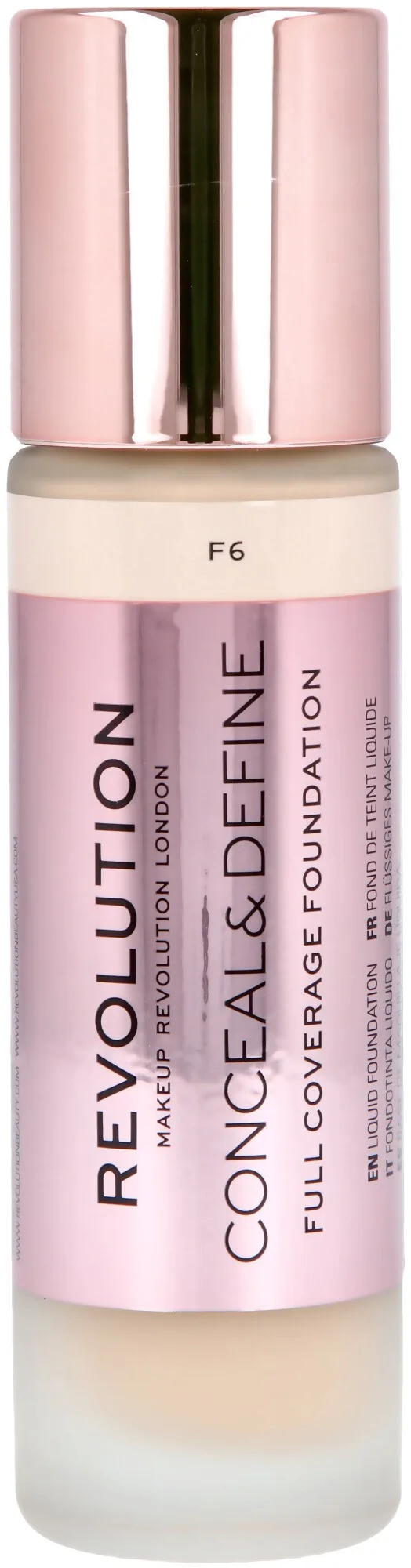 Makeup Revolution Conceal & Define Foundation F6