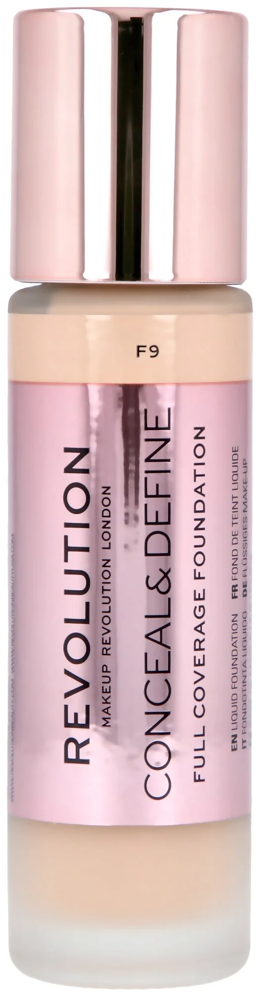 Revolution Beauty London Conceal & Define Foundation F9