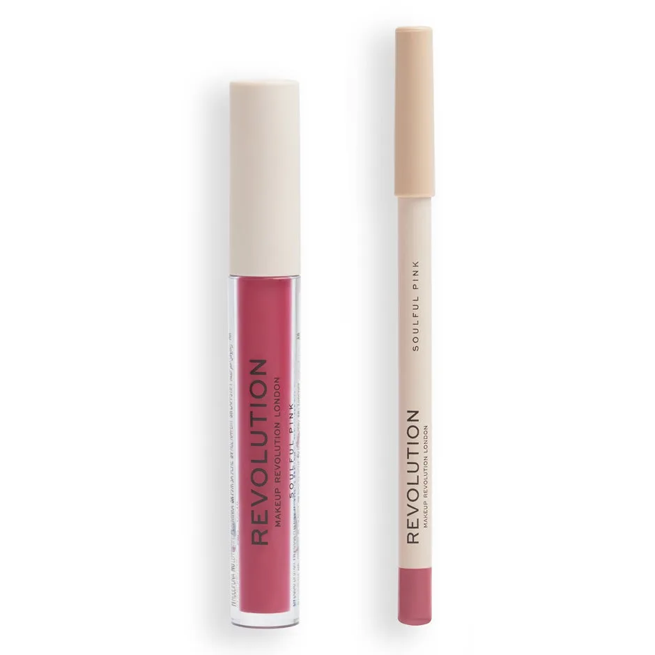 Revolution Beauty London Lip Contour Kit Soulful Pink 3 ml