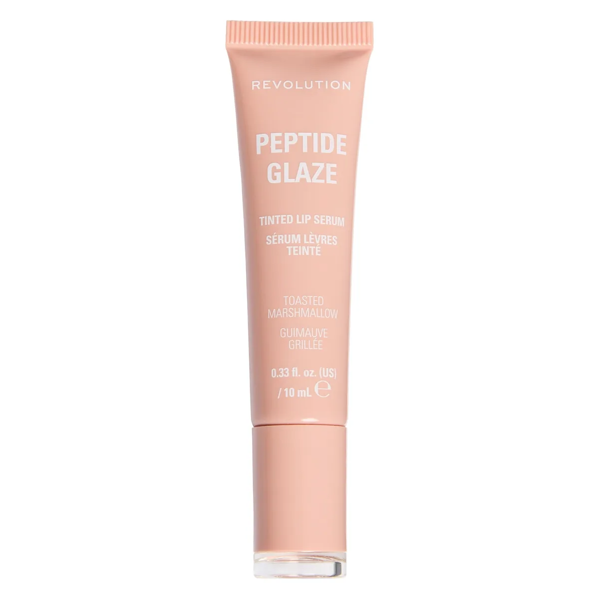 Revolution Beauty Peptide Glaze Tinted Lip Serum Toasted Marshmal