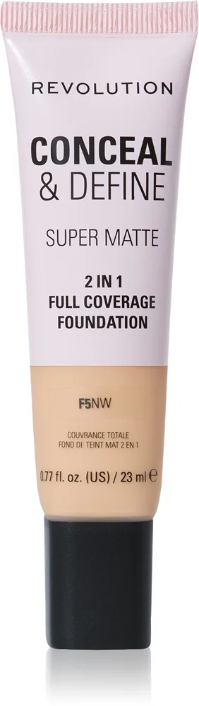 Revolution Conceal & Define Mattifierande foundation Skugga F5NW 23 ml