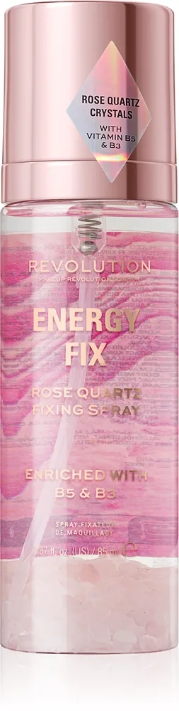 Revolution Crystal Aura Energy Fix Fixeringsspray med rosenvatten 85 ml