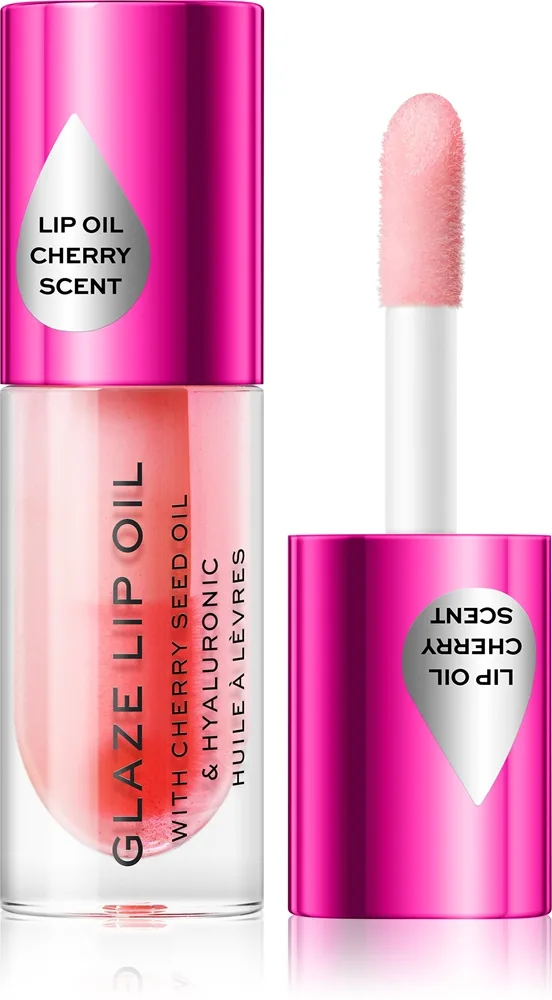 Revolution Glaze Läppolja Skugga Glam Pink 4.6 ml