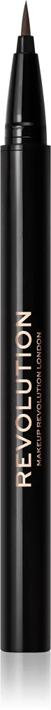 Revolution Hair Stroke Brow Pen Ögonbrynspenna Skugga Dark Brown 0.5 ml