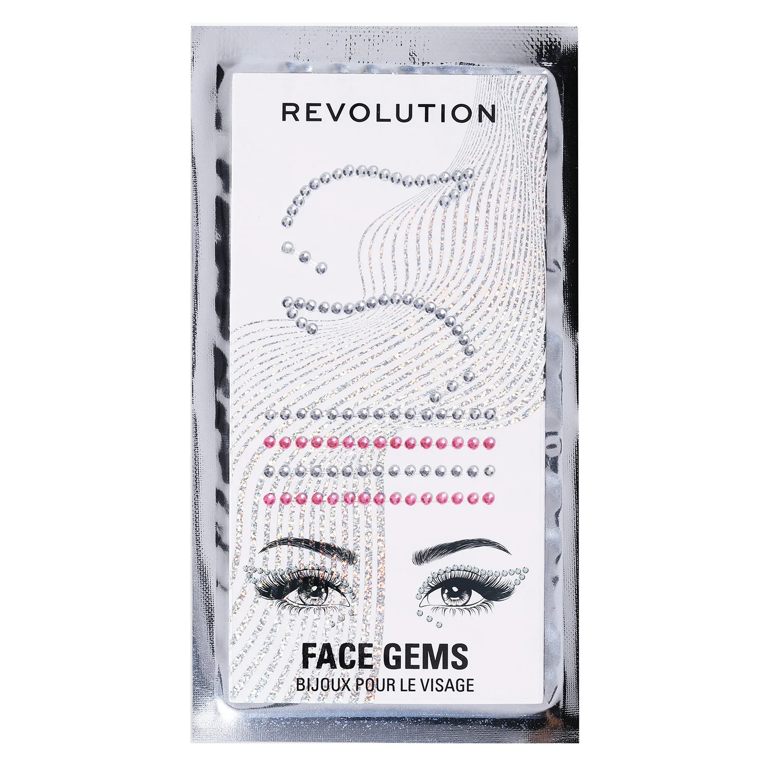 Revolution Beauty Revolution Metallic Muse Silver Flick Eye Gems