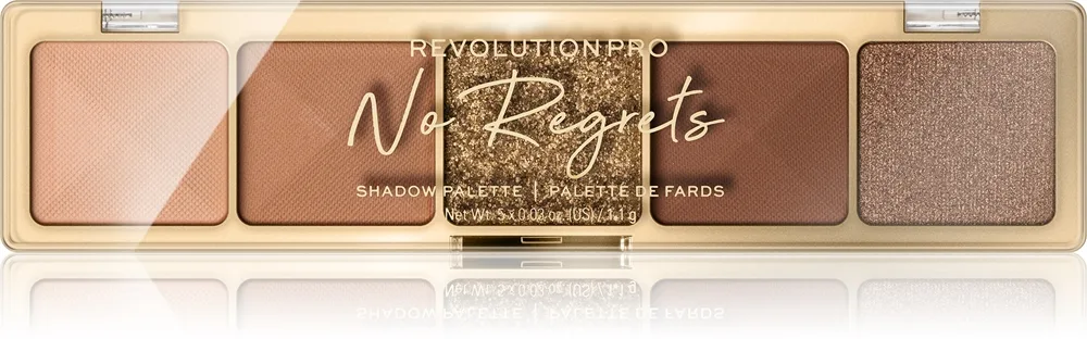 Revolution PRO Glam Palett för ögonskugga Skugga No Regrets Soft Nude 5,5 g
