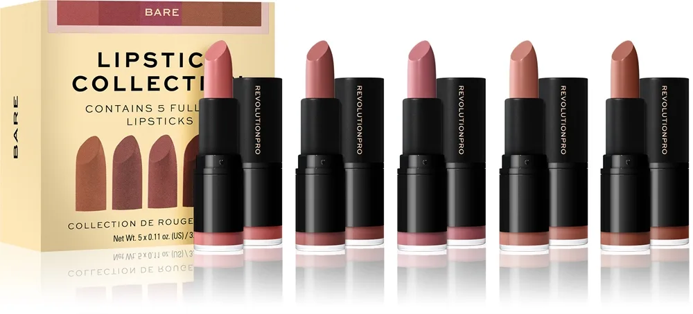 Revolution PRO Lipstick Collection Læbestift sæt Skygge Bare 5 stk.