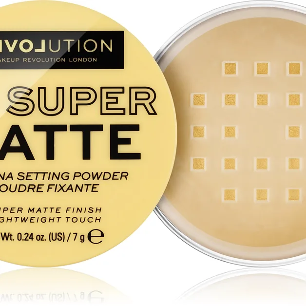 Revolution Relove HD Super Matte Fixerande puder med matt effekt Skugga Banana 7 g