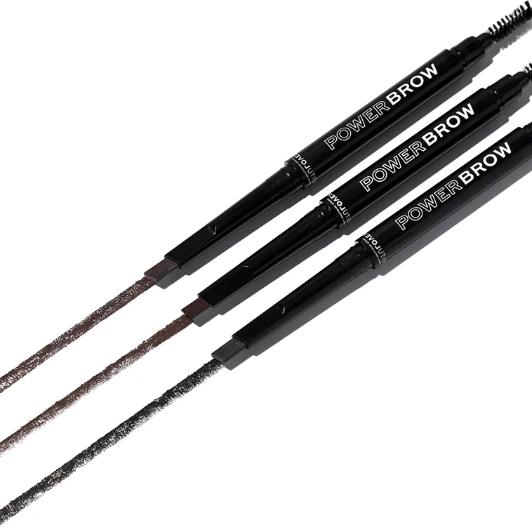 Revolution Relove Power Brow Ögonbrynspenna med borste Skugga Brown 0,3 g