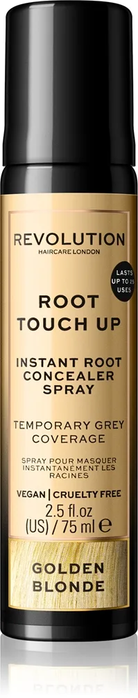 Revolution Haircare Root Touch Up Direkt rot-täckande spray Skugga Golden Blonde 75 ml