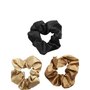 REVOLUTION Satin Wide Scrunchie Black/Blush/Nude Hårsnodd