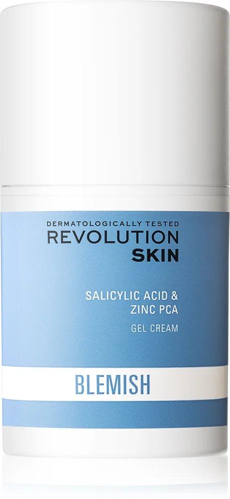 Revolution Skincare Blemish Salicylic Acid & Zinc PCA Återfuktande - gel-kräm För fet och problematisk hud 50 ml