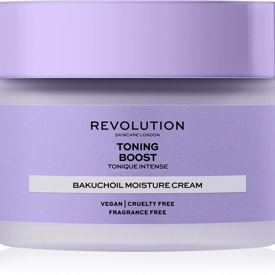 Revolution Skincare Boost Toning Bakuchiol Lindrande och fuktgivande kräm 50 ml