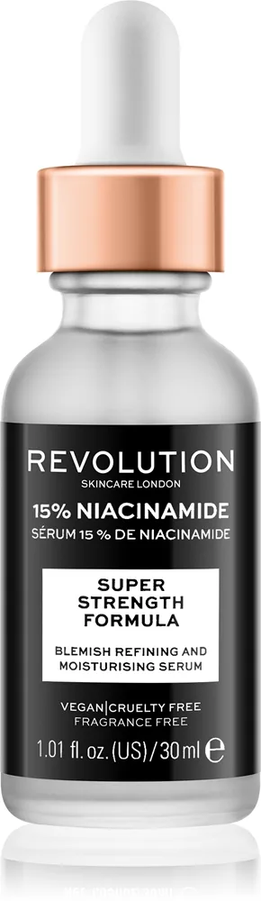 Revolution Skincare Niacinamide 15% Fuktgivande serum för problematisk hud, akne 30 ml