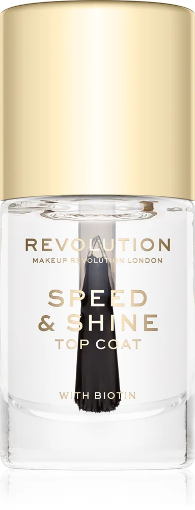 Revolution Speed & Shine Hurtigttørrende neglelak Transparent 10 ml