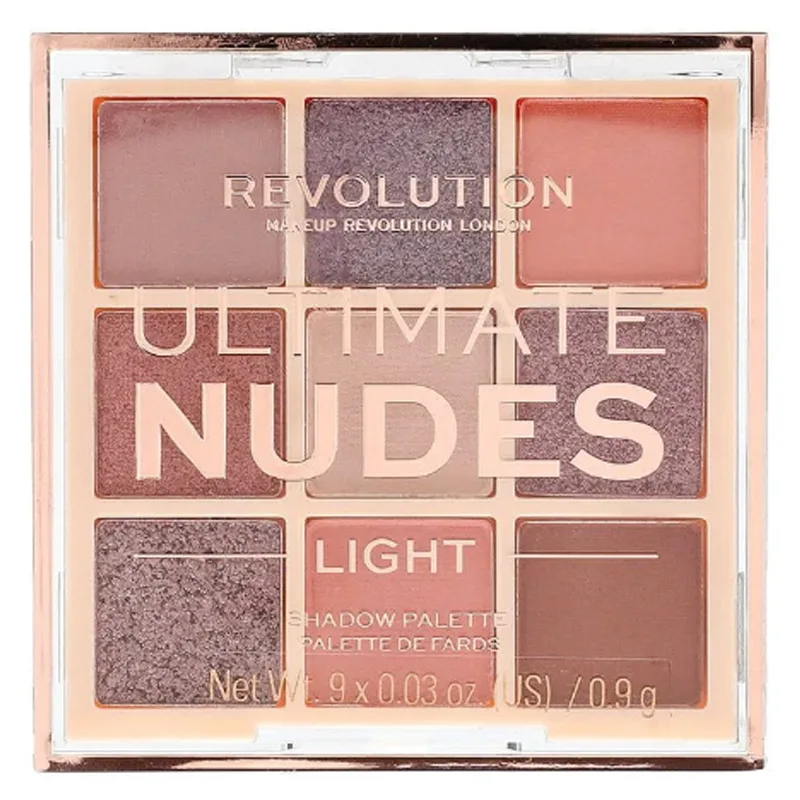 Revolution Ultimate Nudes Palett för ögonskugga Skugga Light 8 g