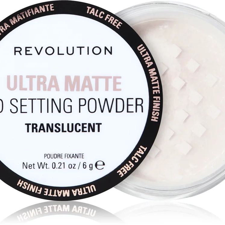 Revolution Ultra Velvet Loose Setting Powder Transparent matterende pudder 6 g