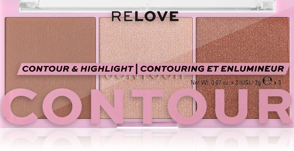 Revolution Relove Colour Play Contour Trio Palette varjostuspaletti sävy Baked Sugar 6 g