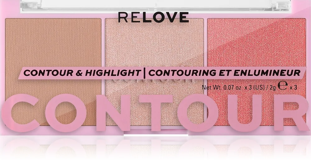 Revolution Relove Colour Play Contour Trio Palette varjostuspaletti sävy Sugar 6 g