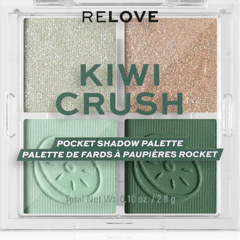 Revolution Relove Pocket Palette luomiväripaletti sävy Kiwi Crush 4x0.72 g