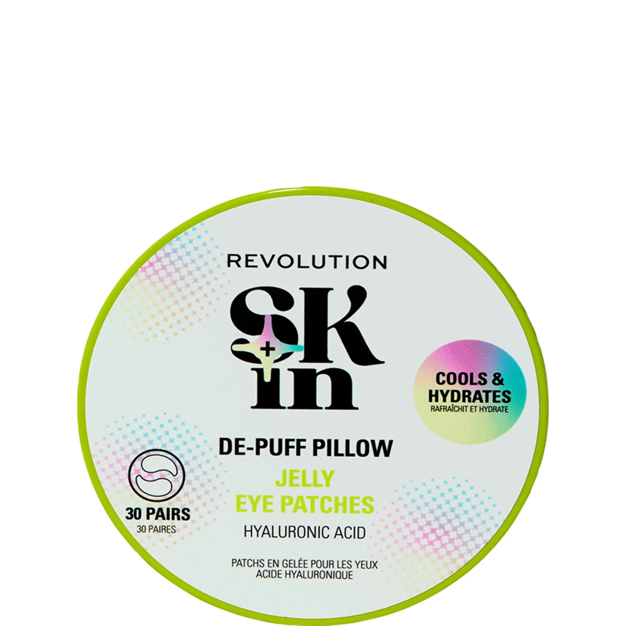 Revolution Skincare Skindividual Happy Hydrate De-Puff Hyaluronic Acid Jelly Eye Patches Återfuktande gel-pads för ögonen 30 st.