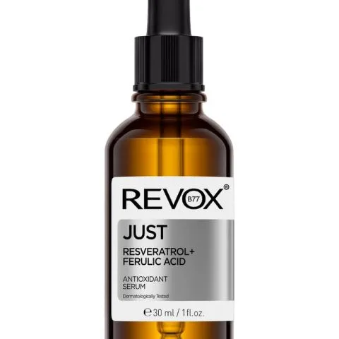 Revox B77 JUST Resveratrol + Ferulic Acid Antioxidant Serum för ansikte och hals 30 ml