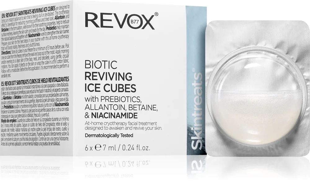 Revox B77 Skintreats Biotic Reviving Ice Cubes kylmägeeli elvyttävä vaikutus 6x7 ml