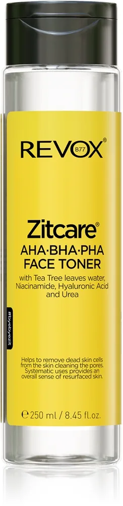 Revox Zitcare AHA/BHA/PHA Active Face Toner 250 ml