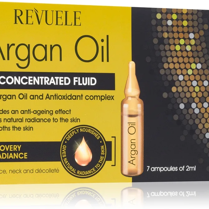 Revuele Ampoules Argan Oil Concentrated Fluid Koncentreret ansigtsserum til ansigt, hals og bryst 7x2 ml