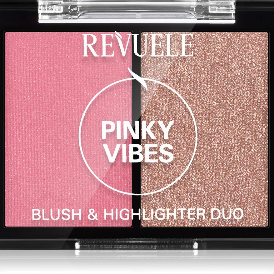 Revuele Blush & Highlighter Duo Rouge med illuminator Skugga Pinky Vibes 8 g