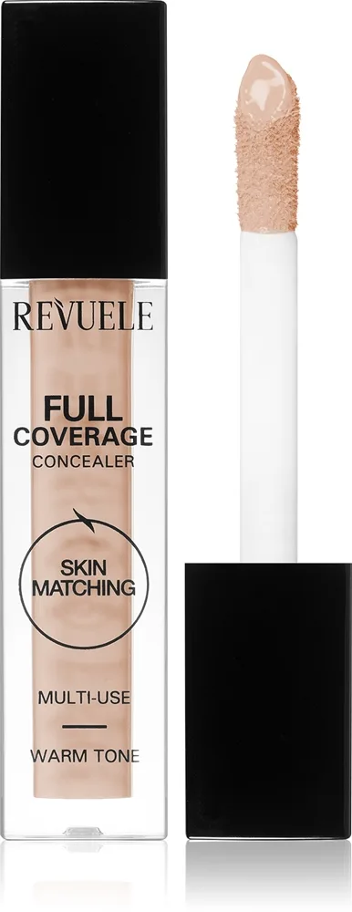 Revuele Full Coverage Concealer Concealer med høj dækkeevne Skygge Warm Tone 5 ml