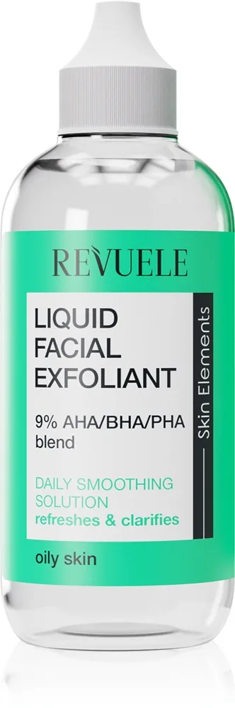 Revuele Liquid Facial Exfoliant 9% AHA/BHA/PHA blend kuoriva seerumi rasvoittuvalle iholle 125 ml