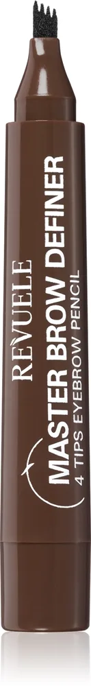 Revuele Master Brow Definer 4 Tips Eyebrow Pencil tarkka kulmakynä sävy Medium 2.2 ml