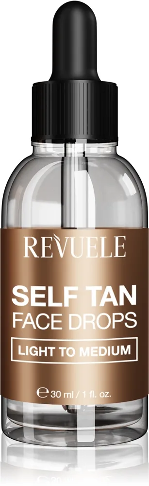 Revuele Paradise Bronze Self Tan Face Drops itseruskettavat tipat kasvoille sävy Light To Medium 30 ml