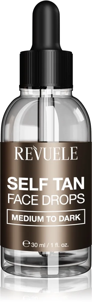 Revuele Paradise Bronze Self Tan Face Drops itseruskettavat tipat kasvoille sävy Medium To Dark 30 ml